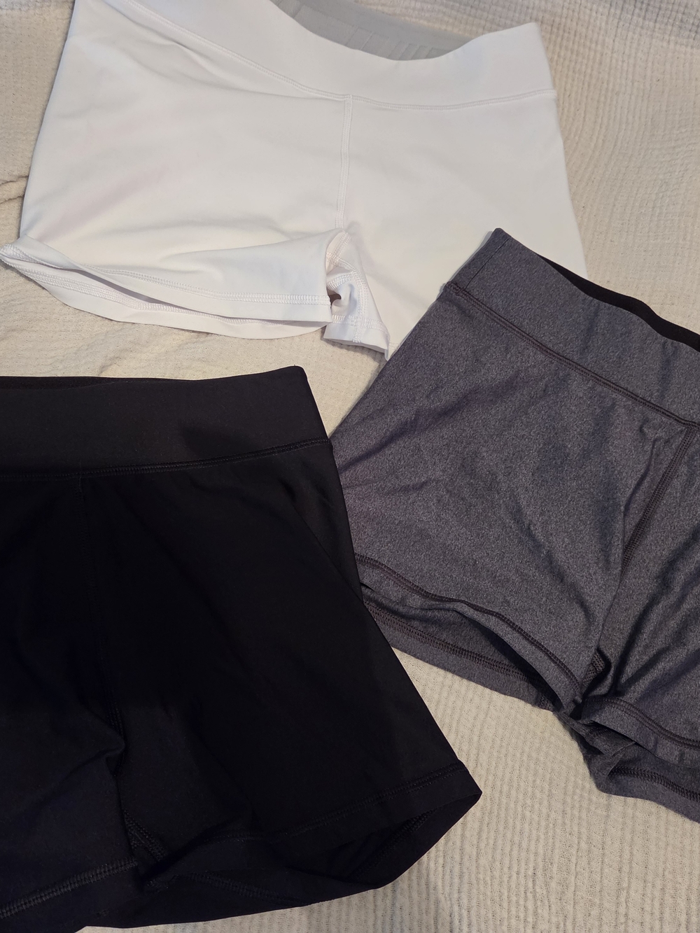 THREE DSG Women's Bike Shorts - White, Black & Gray